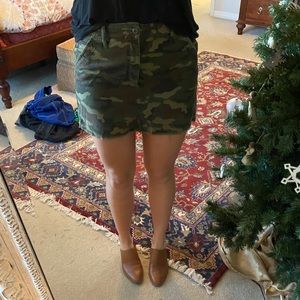 Camo Mini Skirt